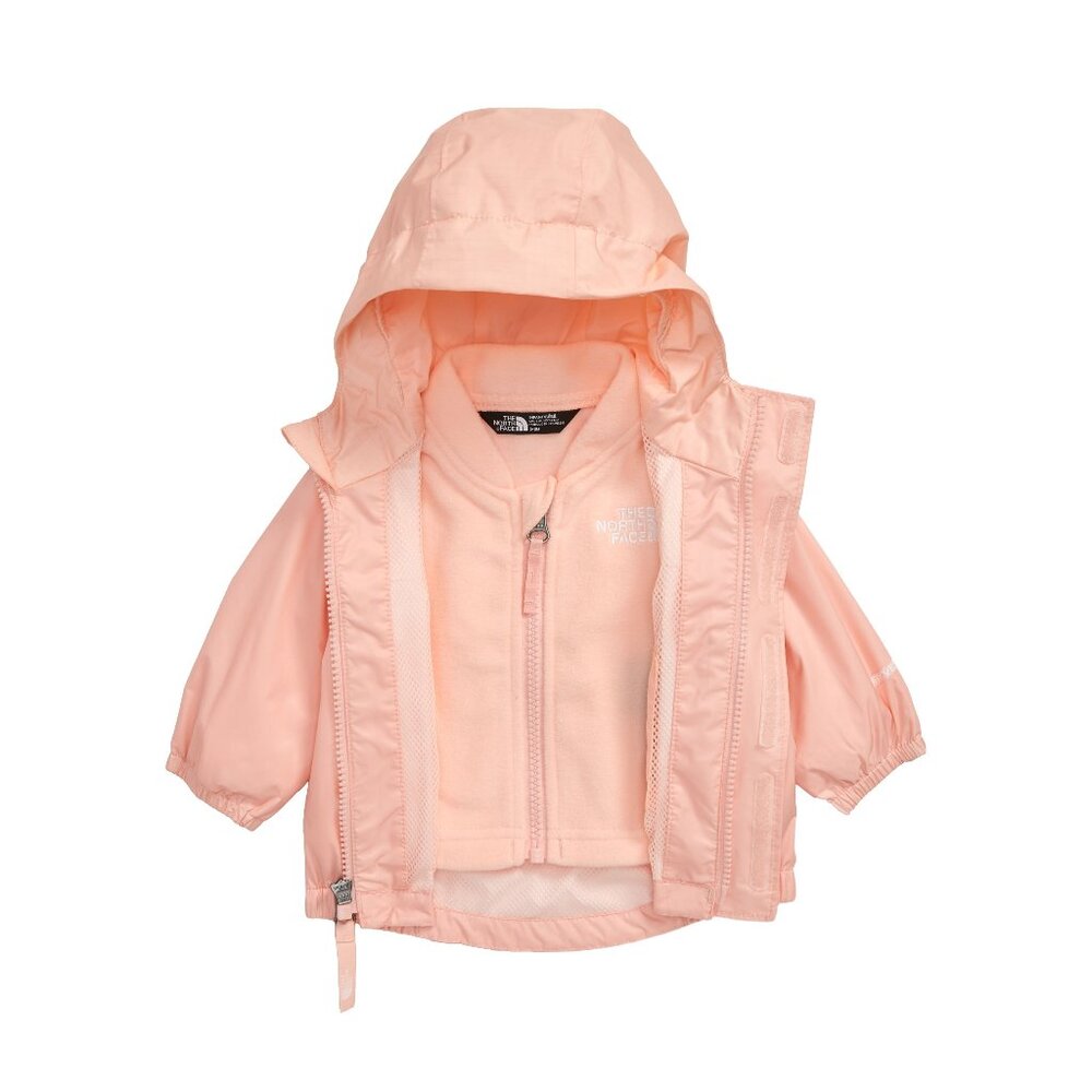 NEW THE NORTH FACE Baby Infant 0-3M Stormy Rain Triclimate® Impatiens Pink